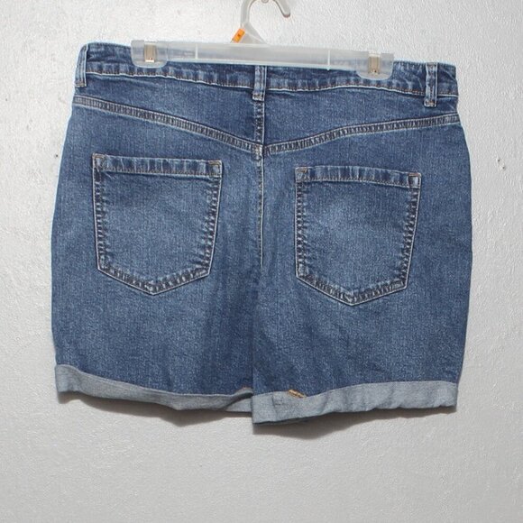 Primark denim medium wash cuffed jean shorts - Picture 2 of 7